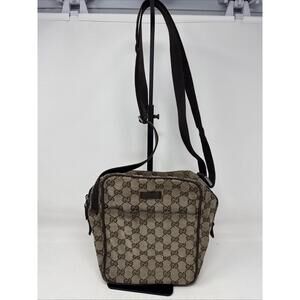 Authentic Gucci GG Monogram Crossbody Shoulder Bag With Adjustable Strap Classic